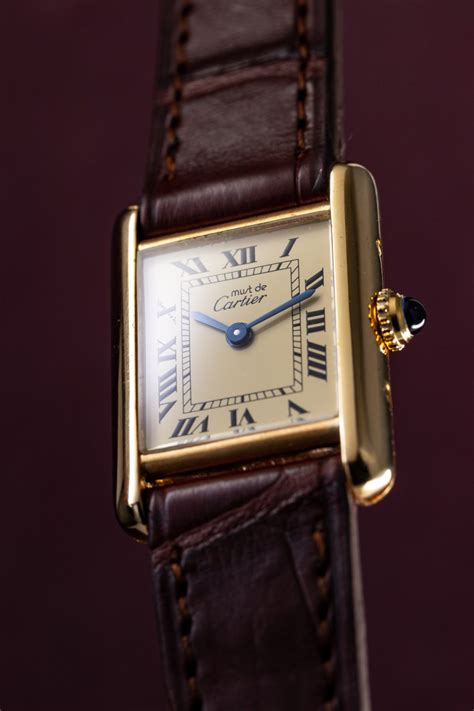 cartier tank louis vermeil|cartier tank vermeil replating.